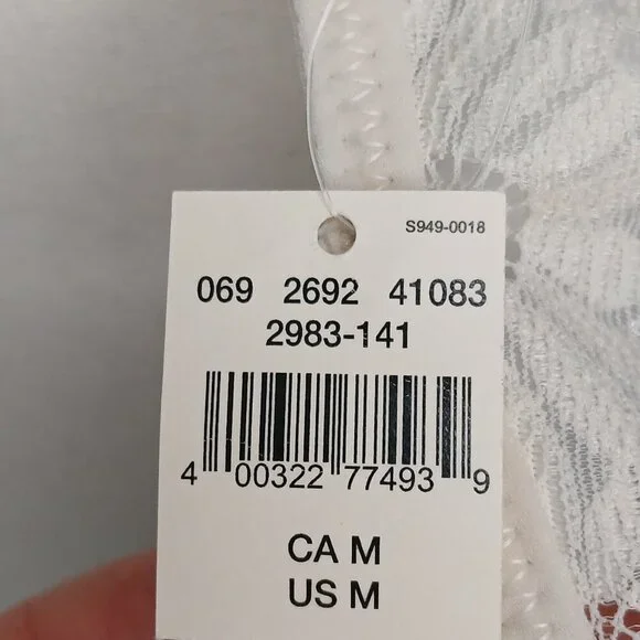 NWT Aerie Lace Triangle Bralette Ivory Size Medium - Picture 6 of 6